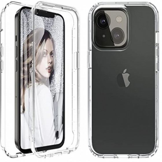 Coque Silicone Double 360 Degres Transparente iPhone 13 6.1”