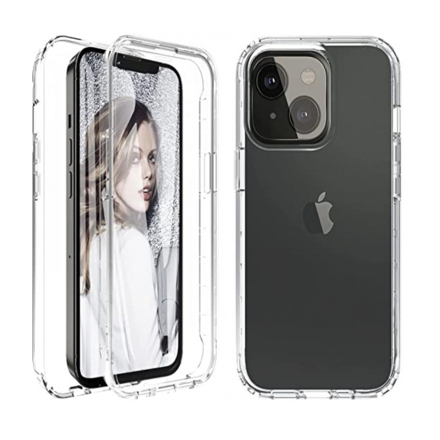 Coque Silicone Double 360 Degres Transparente iPhone 13 6.1”