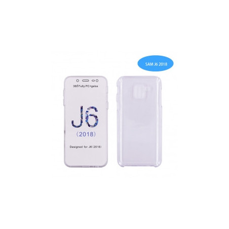 Coque Silicone Double 360 Degres Transparente Samsung J6 2018