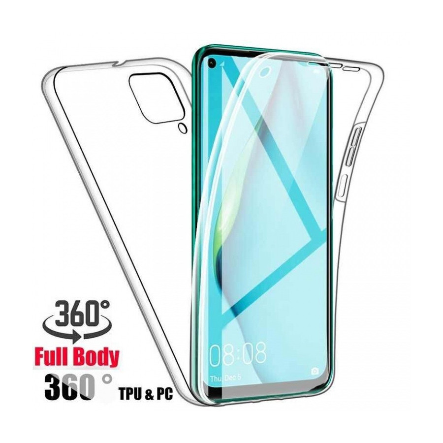 Coque Silicone Double 360 Degres Transparente Samsung S21 Plus