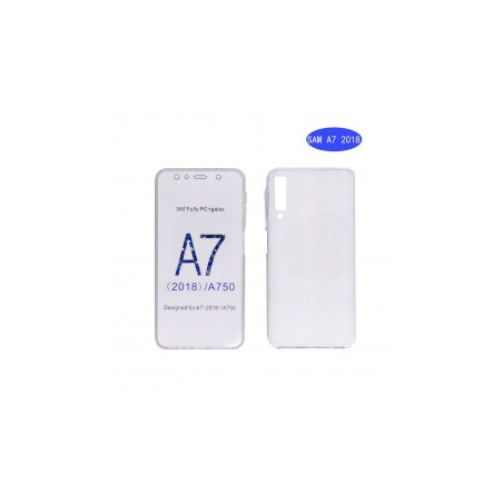 Coque Silicone Double 360 Degres Transparente Samsung A7 2018 A750F