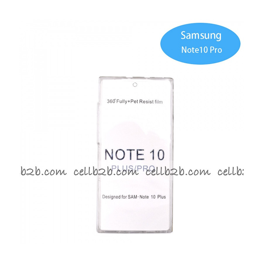 Coque Silicone Double 360 Degres Transparente Samsung Note 10 Plus / Note 10  Pro