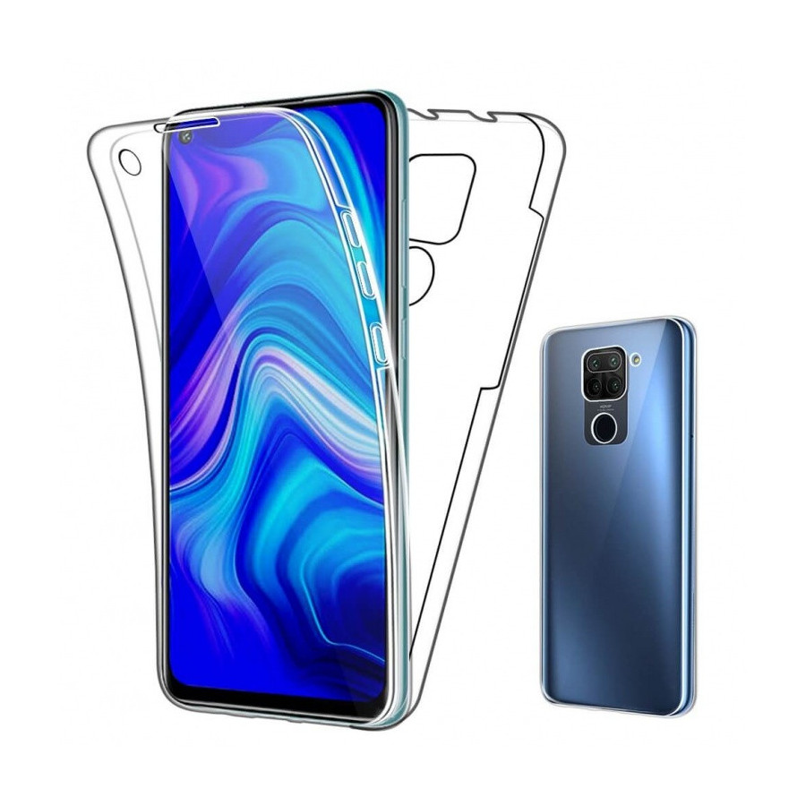 Coque Silicone Double 360 Degres Transparente Xiaomi Redmi Note 9