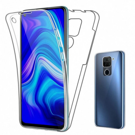 Coque Silicone Double 360 Degres Transparente Xiaomi Redmi Note 9