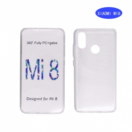 Coque Silicone Double 360 Degres Transparente Xiaomi Mi 8