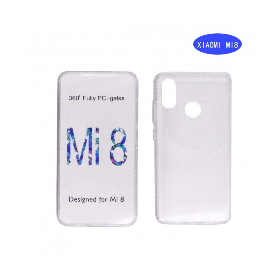 Coque Silicone Double 360 Degres Transparente Xiaomi Mi 8