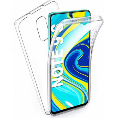 Coque Silicone Double 360 Degres Transparente Xiaomi Redmi Note 9S/Note 9 Pro/Note 9 Pro Max