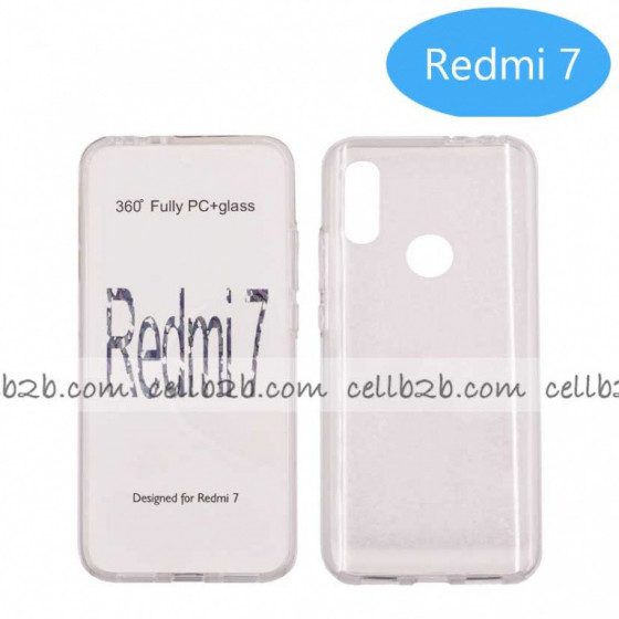 Coque silicone Double 360 Degres Transparente Xiaomi Redmi 7