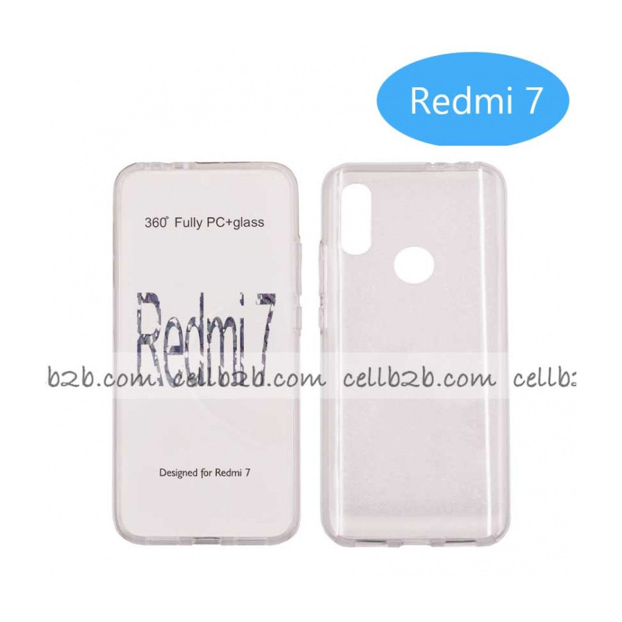 Coque silicone Double 360 Degres Transparente Xiaomi Redmi 7