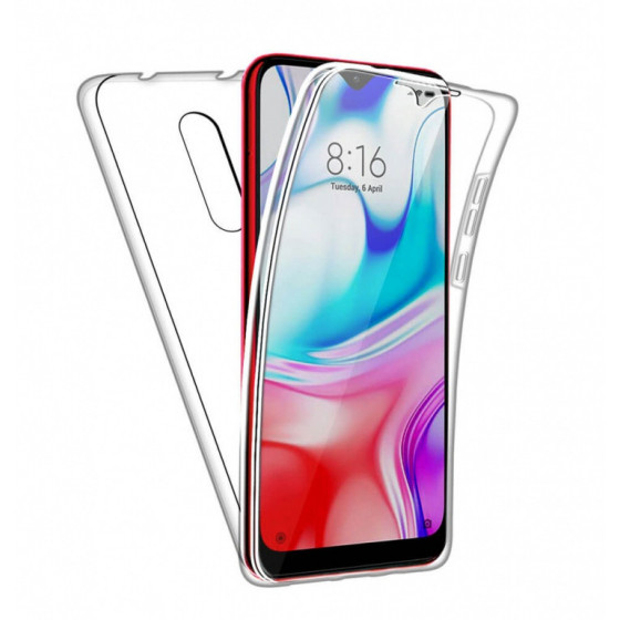 Coque Silicone Double 360 Degres Transparente Xiaomi Redmi 8/Redmi 8A