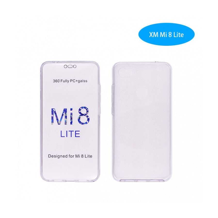 Coque Silicone Double 360 Degres Transparente Xiaomi Mi 8 Lite