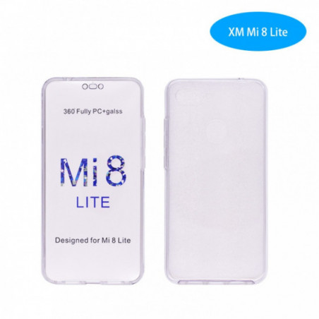 Coque Silicone Double 360 Degres Transparente Xiaomi Mi 8 Lite