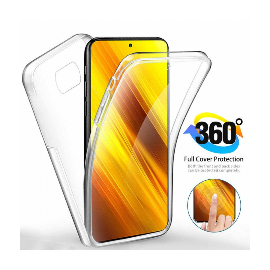 Coque Silicone Double 360 Degres Transparente Xiaomi Mi Poco X3