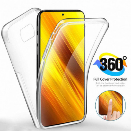 Coque Silicone Double 360 Degres Transparente Xiaomi Mi Poco X3