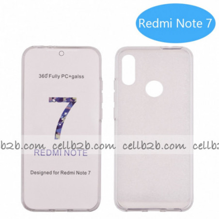 Coque silicone Double 360 Degres Transparente Xiaomi Redmi Note 7