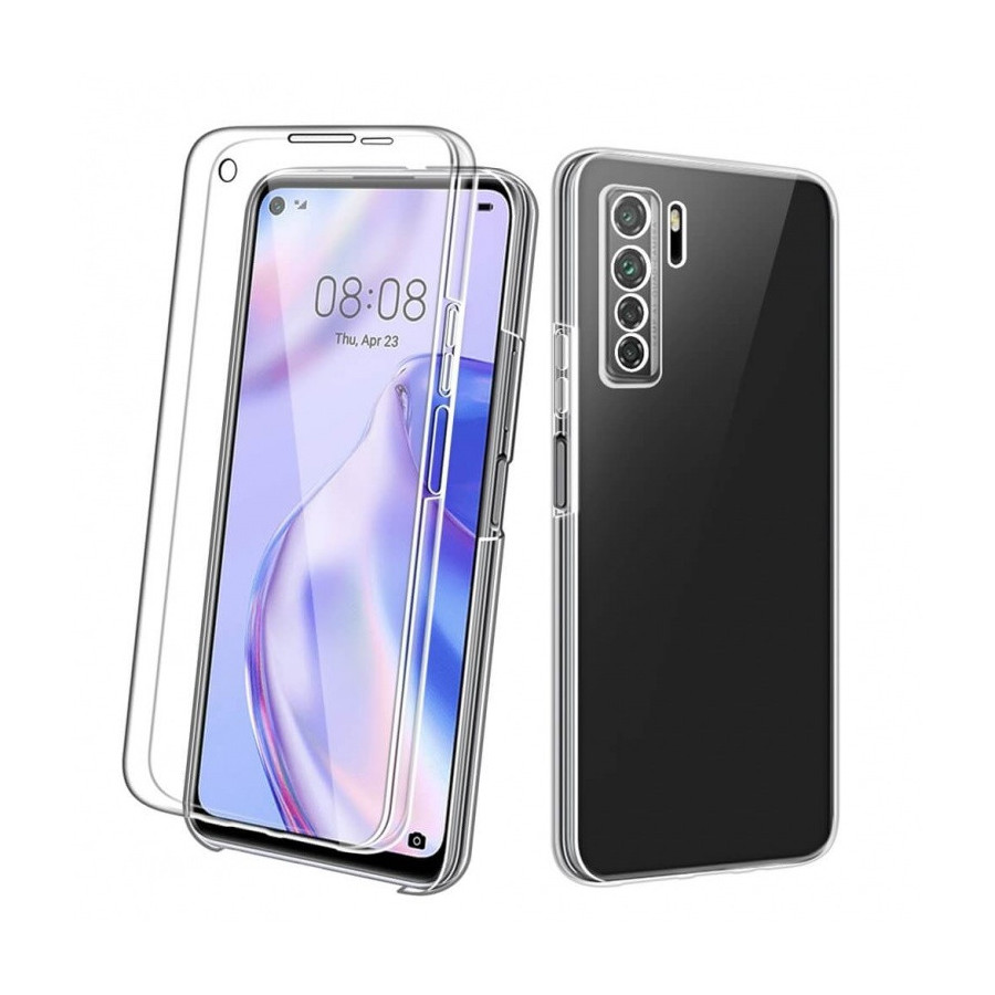 Coque Silicone Double 360 Degres Transparente Huawei P40 Lite 5G/Nova 7 SE