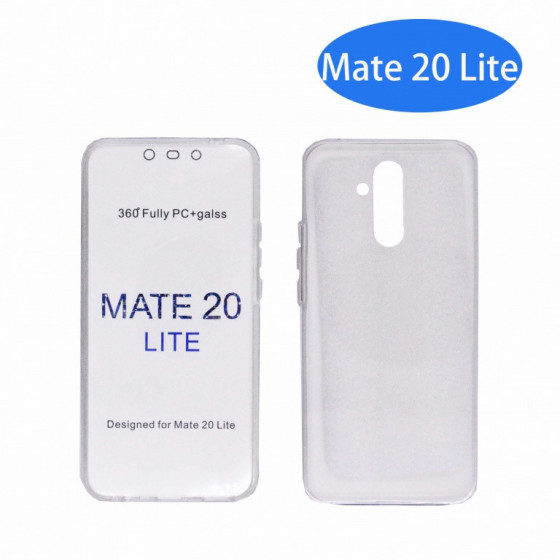 Coque Silicone Double 360 Degres Transparente Huawei Mate 20 Lite