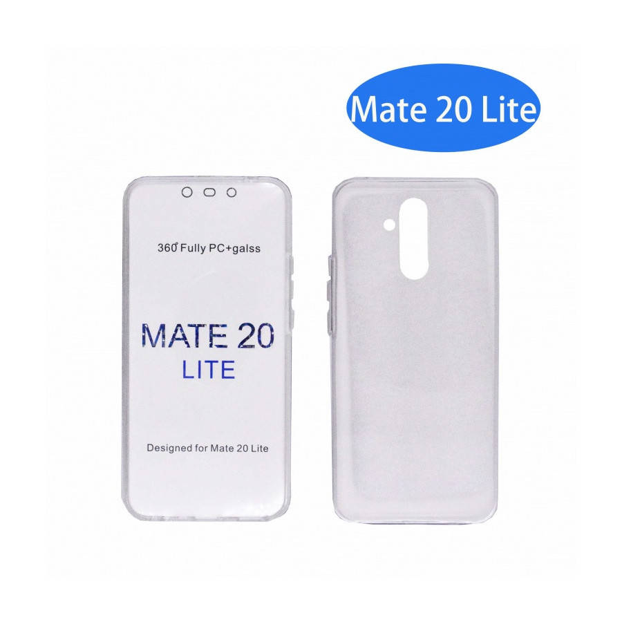 Coque Silicone Double 360 Degres Transparente Huawei Mate 20 Lite