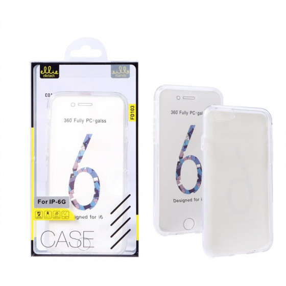 Coque Silicone Double 360 Degres Transparente iPhone 6G