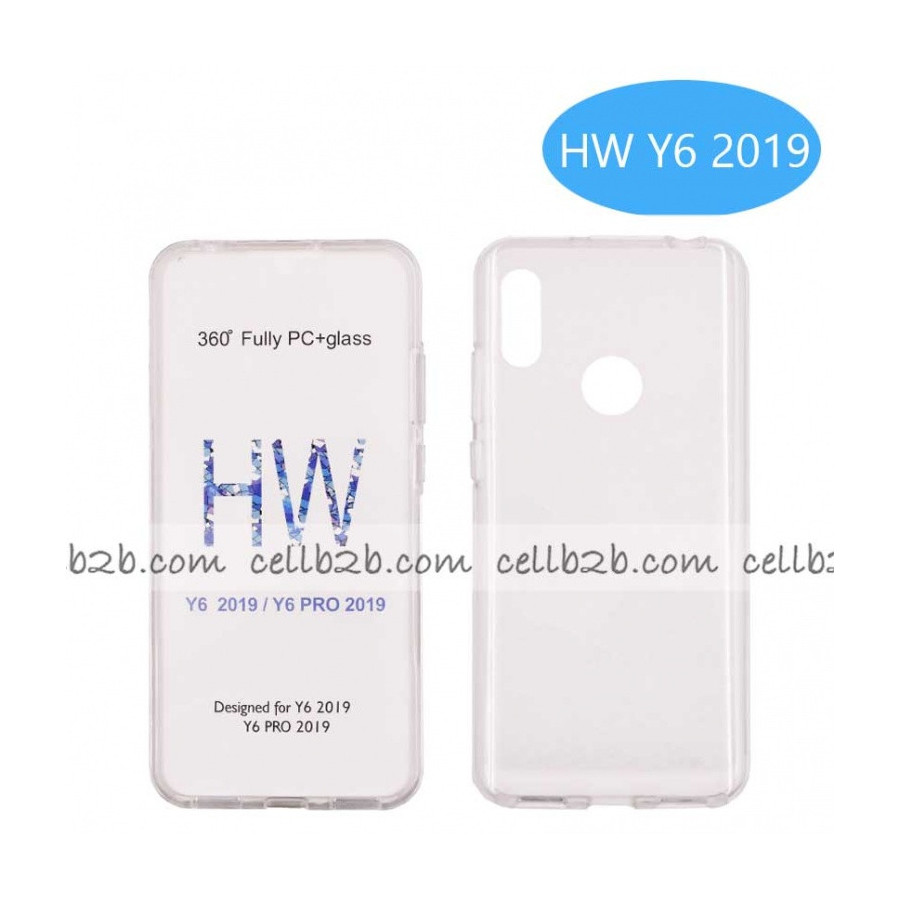 Coque Silicone Double 360 Degres Transparente Huawei Y6/Y6 Pro 2019