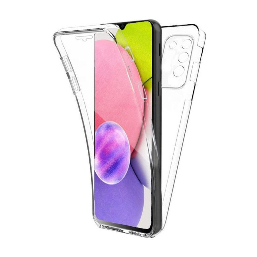 Coque Silicone Double 360 Degres Transparente Samsung A03S