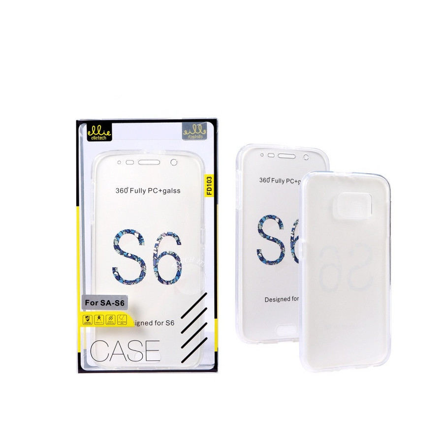 Coque Silicone Double 360 Degres Transparente Samsung S6