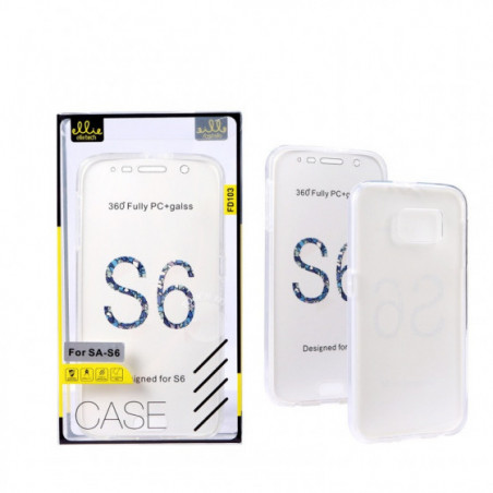 Coque Silicone Double 360 Degres Transparente Samsung S6