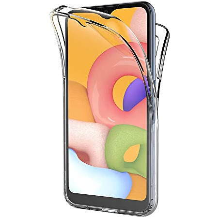 Coque Silicone Double 360 Degres Transparente Samsung A01