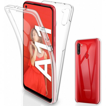 Coque Silicone Double 360 Degres Transparente Samsung A11