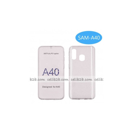 Coque Silicone Double 360 Degres Transparente Samsung A40/A405