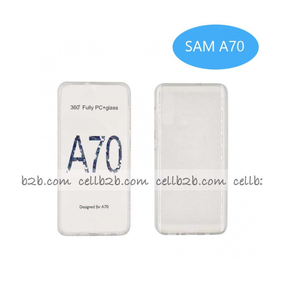 Coque Silicone Double 360 Degres Transparente Samsung A70