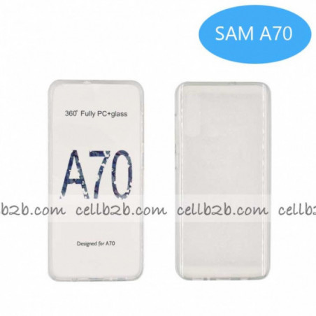 Coque Silicone Double 360 Degres Transparente Samsung A70