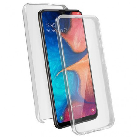 Coque Silicone Double 360 Degres Transparente A20S