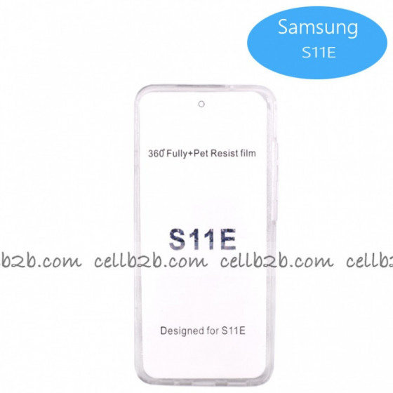 Coque Silicone Double 360 Degres Transparente Samsung S11E/S20 6.2