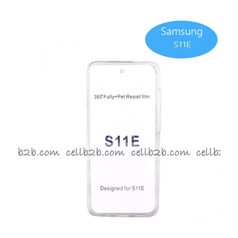 Coque Silicone Double 360 Degres Transparente Samsung S11E/S20 6.2