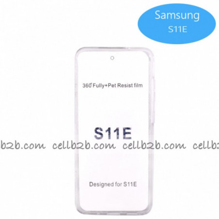 Coque Silicone Double 360 Degres Transparente Samsung S11E/S20 6.2