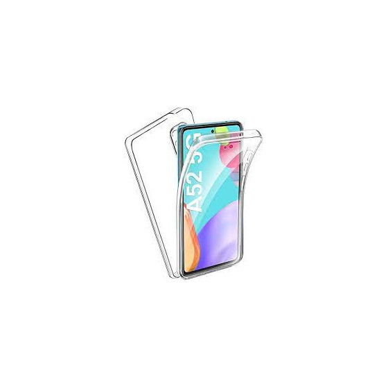 Coque Silicone Double 360 Degres Transparente Samsung A52 5G