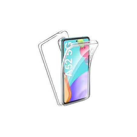 Coque Silicone Double 360 Degres Transparente Samsung A52 5G