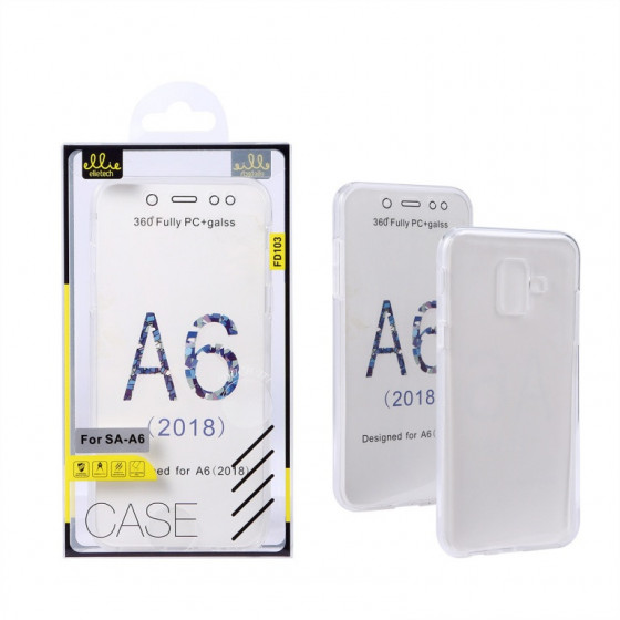 Coque Silicone Double 360 Degres Transparente Samsung A6 2018