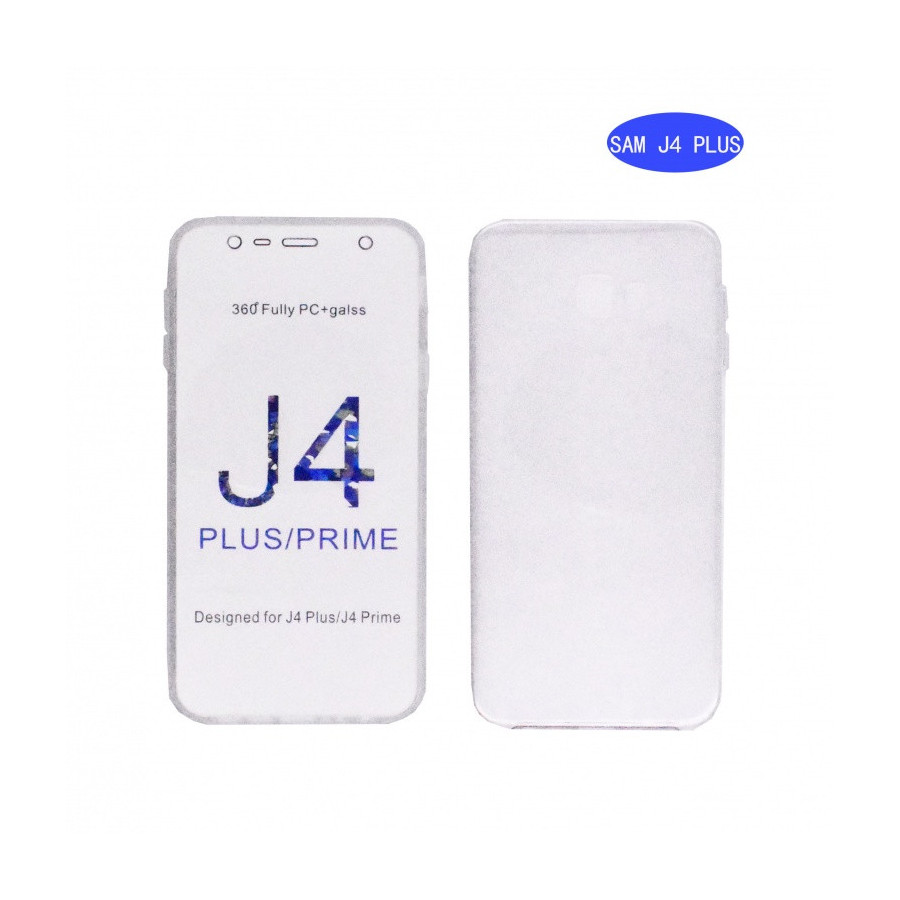 Coque Silicone Double 360 Degres Transparente Samsung J4 Plus/J400