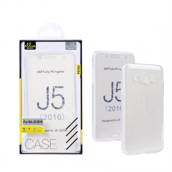 Coque Silicone Double 360 Degres Transparente Samsung J5 2016