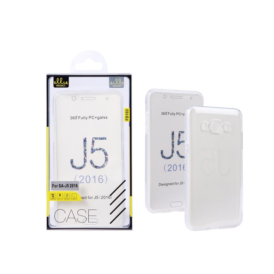 Coque Silicone Double 360 Degres Transparente Samsung J5 2016