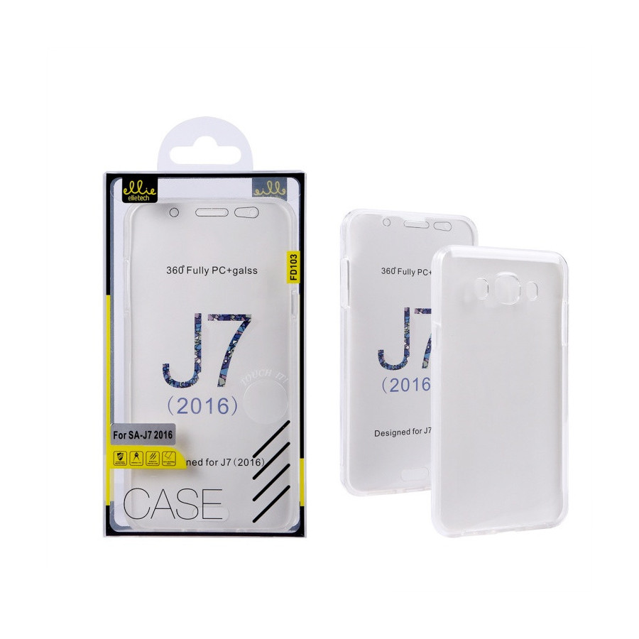 Coque Silicone Double 360 Degres Transparente Samsung J7 2016