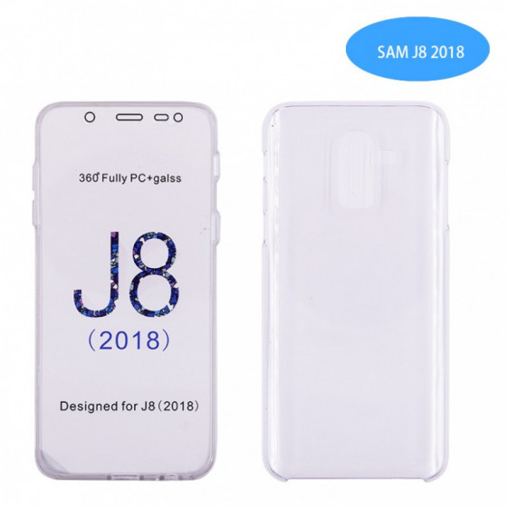 Coque Silicone Double 360 Degres Transparente Samsung J8 2018