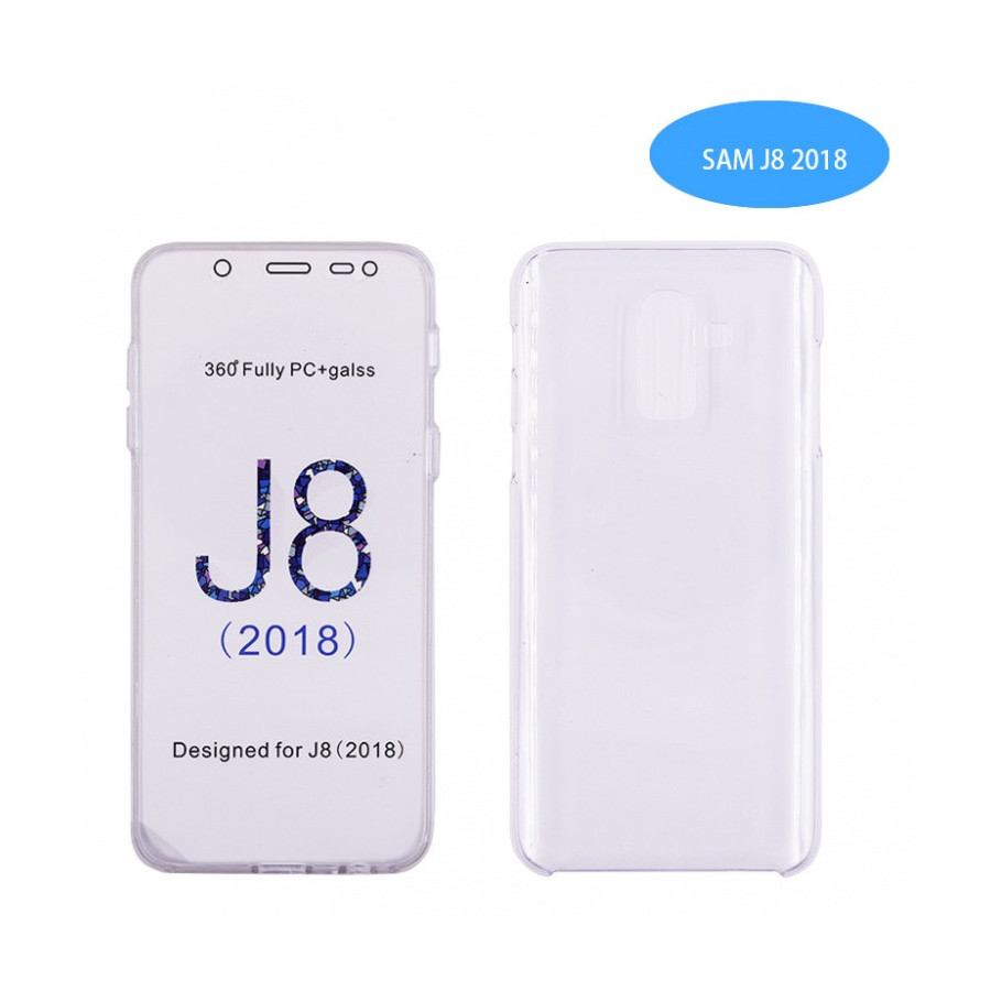 Coque Silicone Double 360 Degres Transparente Samsung J8 2018