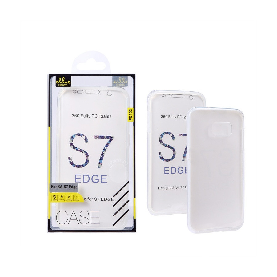 Coque Silicone Double 360 Degres Transparente Samsung S7 Edge