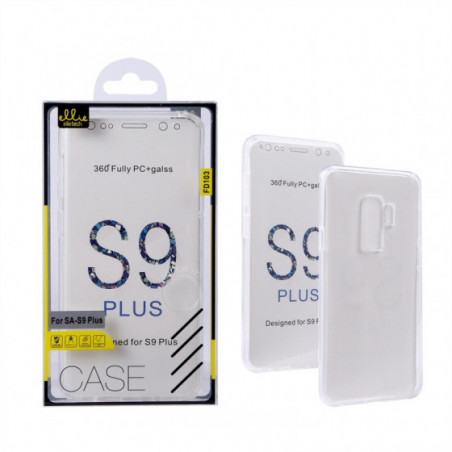 Coque Silicone Double 360 Degres Transparente Samsung S9 Plus